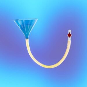 Biertrechter bierpijp biersteker met ventiel - gadget voor festivals, partystrikers en biertornado's - blauw